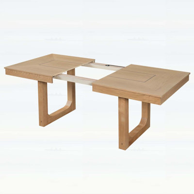 Extendable Dining Table,Farmhouse Style with Removable Leaf for Flexible Seating