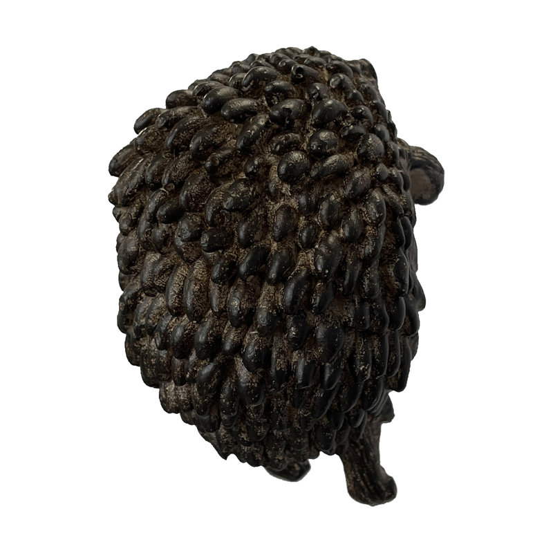 Wildomar Hedgehog Plastic Garden Statue, Brown