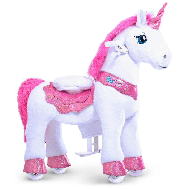 Model E Ride On Unicorn, H 29,9 po x l 13 po x P 29,9 po, Rose