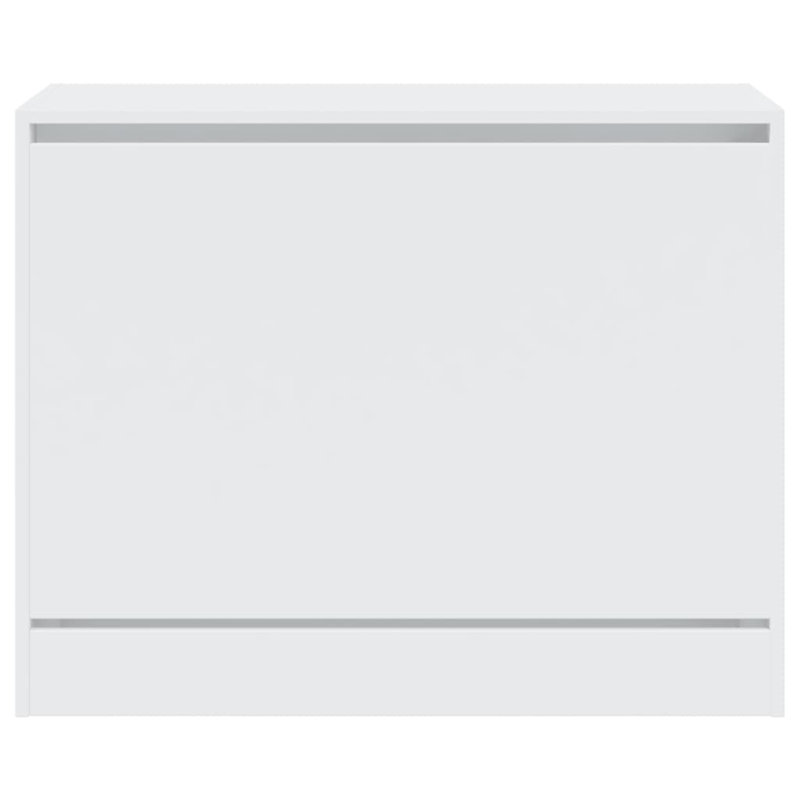 6 Pair Shoe Storage Cabinet, White