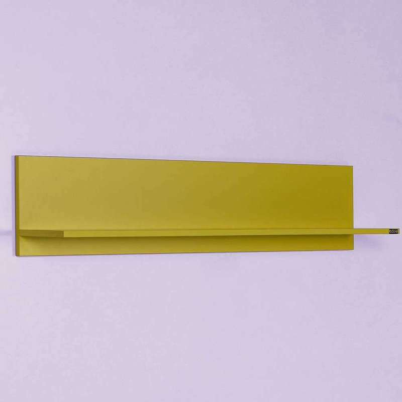 Tablette murale moderne, vert, 47,2 po x 9,8 po x 7,9 po | 100% panneau de particules enduit de mélamine, épaisseur: 0,6 pouce | Solution de rangement élégante pour la maison ou le bureau, conception de couleur unie, durable et contemporaine
