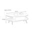 Table basse luxueuse de style italien