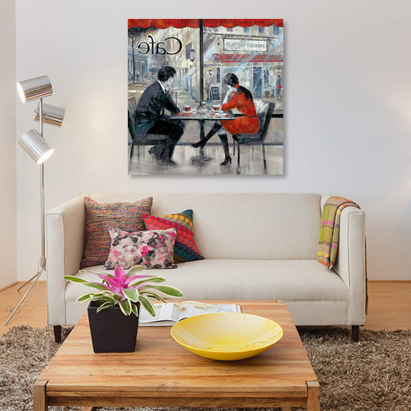 « joueur du théâtre », impression sur toile, H 12 po x l 12 po x P 0,75 po, Toile tendue