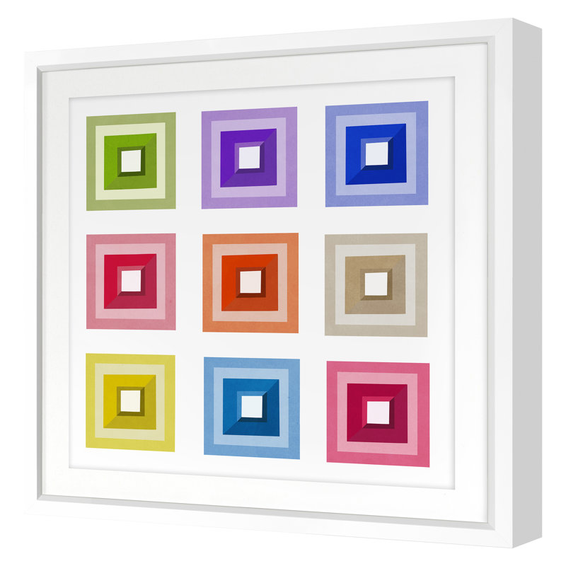 Tromp 2 Print by Dana Gibson, 24" H x 24" W x 1.25" D, White Framed