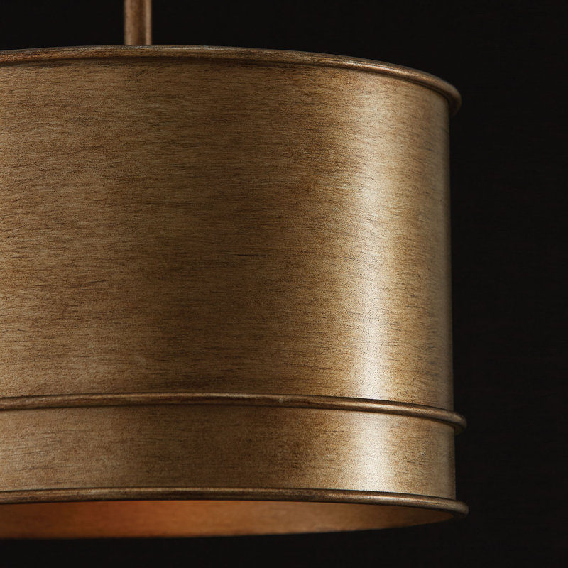 Luminaire suspendu tambour 1 lumière Fintan
