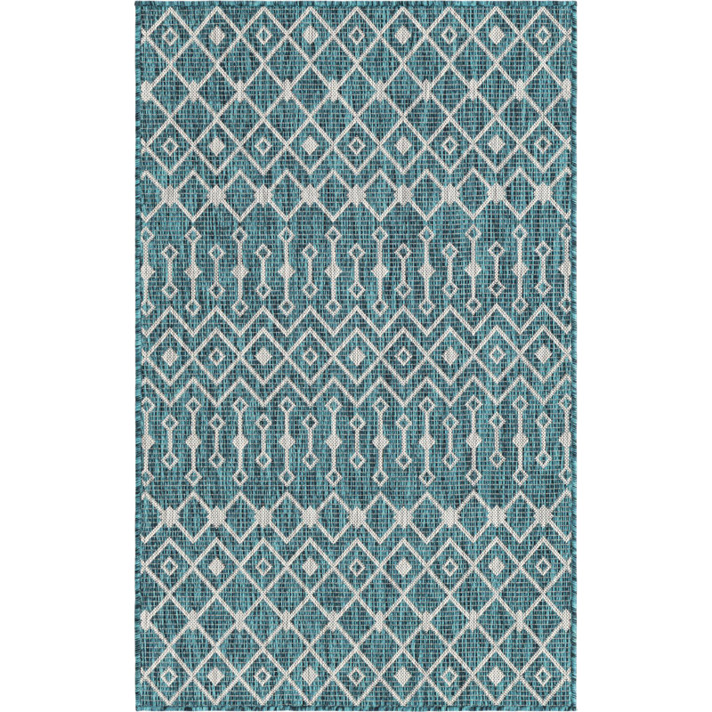 Tapis d'extérieur couleur vert pâle, Rectangle 3 pi 3 po x 5 pi 3 po