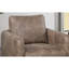 Chaise pivotante rembourrée en similicuir de style Mid-Century moderne pour la lecture, base en bois avec coussin de dossier confortable, fabrication en faux bois massif-1652269655