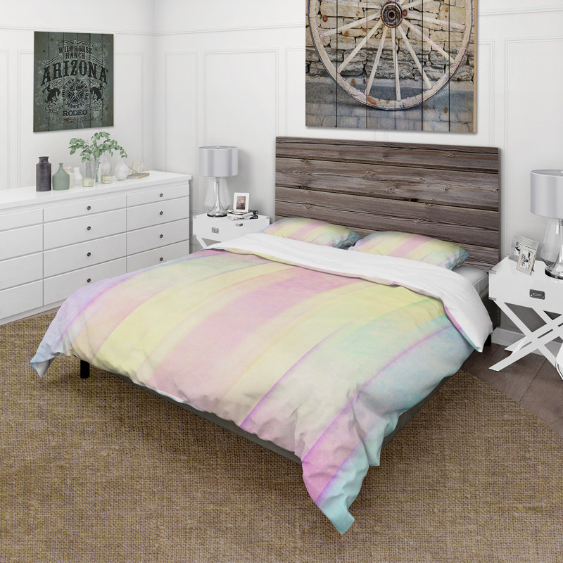 Ensemble de housse de couette country, Housse de couette double / grand et 2 taies
