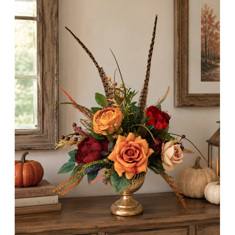 22 " Faux Silk Mixed Floral Arrangement