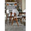 Chaise d'appoint revêtue de lin King Louis-686929146