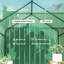 Alwen Traditional Walk-In Greenhouse With Reinforced Plastic Cover And Four Shelves