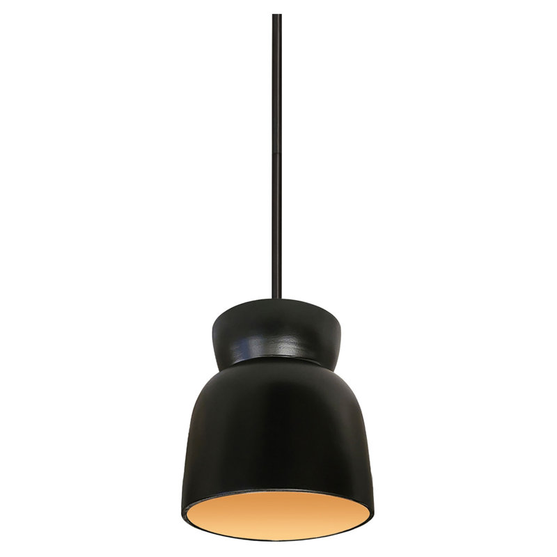 (6) Luminaire suspendu en forme de sablier, Chrome poli, Or champagne