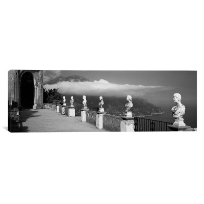 " Marble Busts Along A Walkway, Ravello, Amalfi Coast, Salerno, Campania, Italy " by Panoramic Images