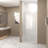35-34 "X 72" Bifold Shower Door, 1/4"(6Mm) Tempered Glass, Chrome Aluminum Frame, Explosion Proof Film