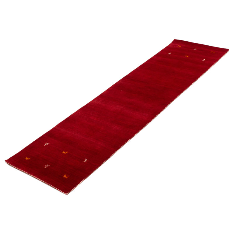 Kashkuli Gabbeh Red Rug 2'7" x 9'6"