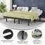 Overton Anti-skid Upholstered Adjustable Bed Base with Wireless Remote-1345918253
