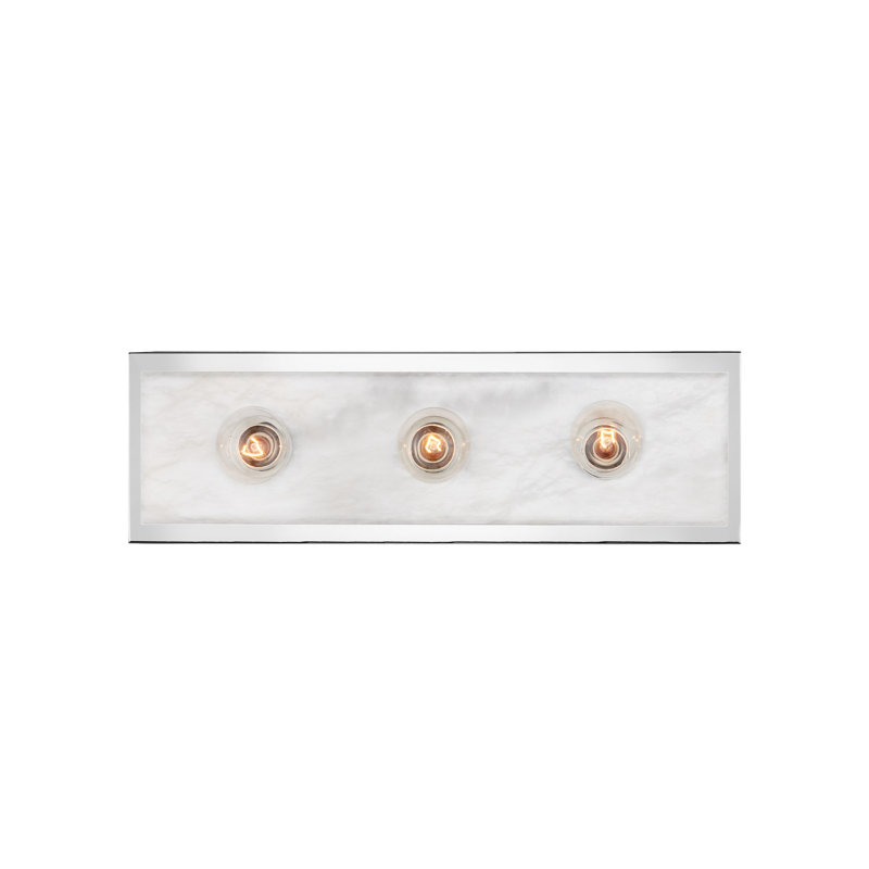 Berdine 3 - Light Bath Bar, Natural/Polished Nickel