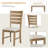 Dining Room Table And Chairs With Bench, Rustic Wood Dining Set