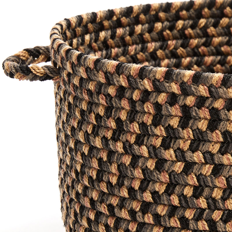Panier en tissu Bar Harbor, H 10 po x l 14 po x P 14 po, 42 pintes, Gris foncé