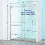 Porte de douche coulissante simple semi-cadre-127317978