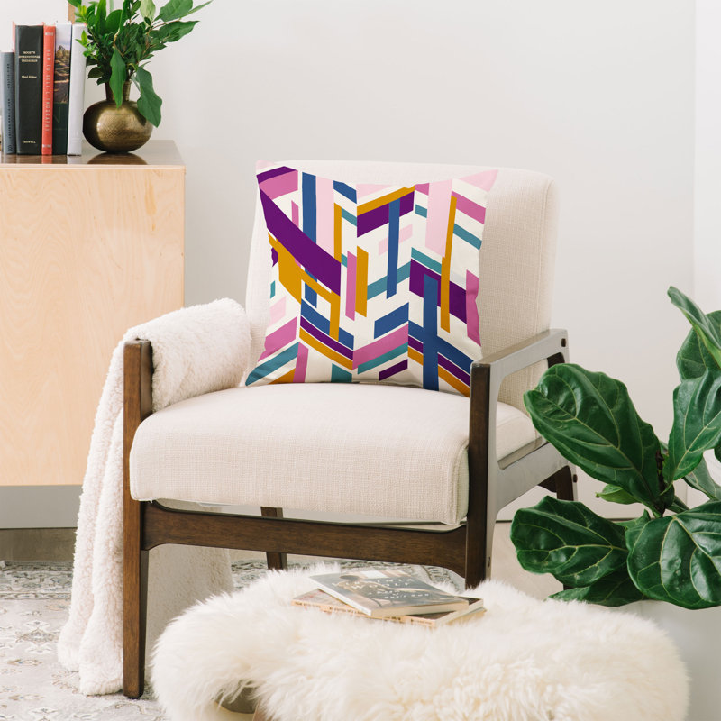 Polyester Throw Square Indoor/Outdoor Pillow Cover & Insert, 20" x 20"