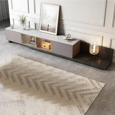 Modern Simple Expandable Rock Slab TV Stand