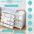 White Modern Baby Dresser With Changing Table – 5-Drawer Nursery Storage Organizer, Adjustable Shelves, Safety Rail – 47.3" L X 17.7" D X 35.4" H