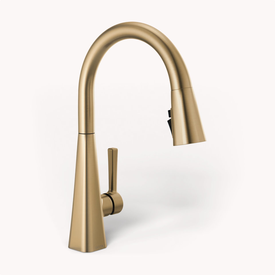 Gold kitchen faucet