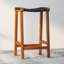 Tabouret de bar et de comptoir en cuir véritable Winnetka-510557316-489365220