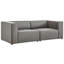Causeuse modulaire en cuir 2 pièces Mingle-1711764957