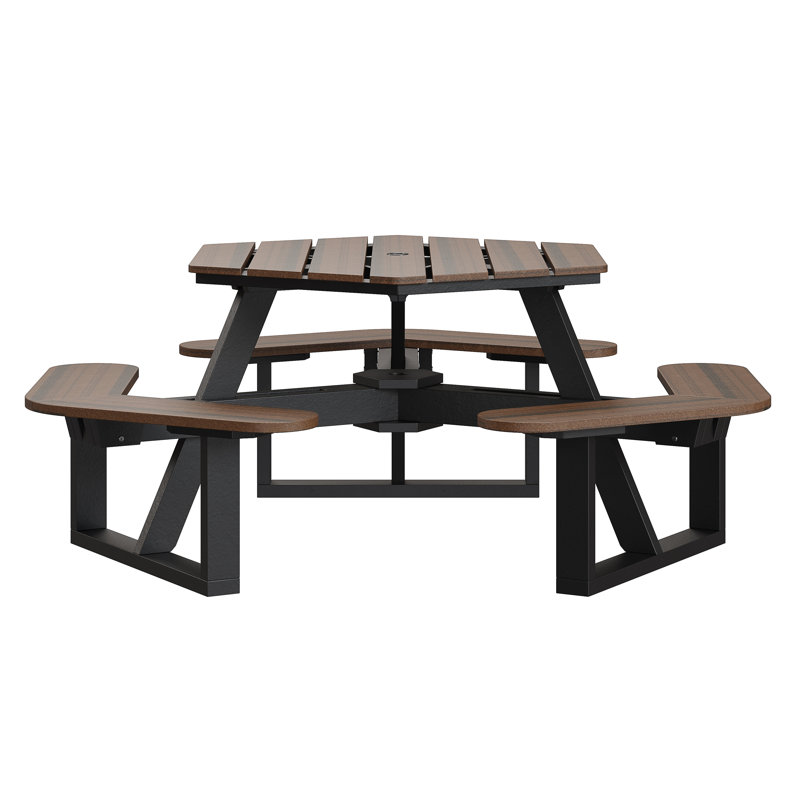Table de pique-nique Shoreline, Rustic Walnut