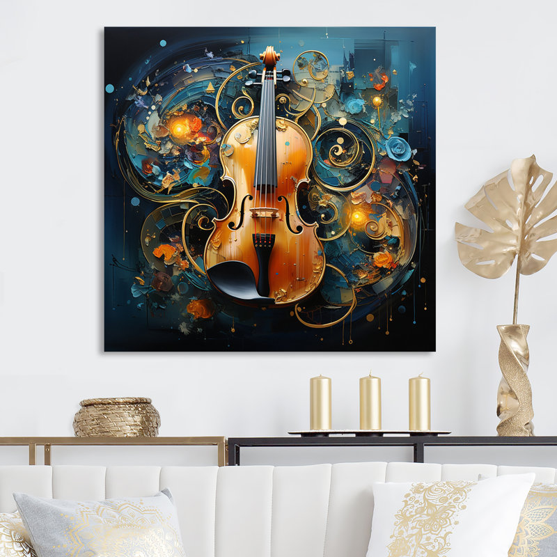 Music Symphonic Fusion Layers - Impression, H 24 po x l 24 po x P 1 po, Toile tendue