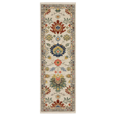 Elleanna Vintage Oriental Ivory/ Multi Area Rug