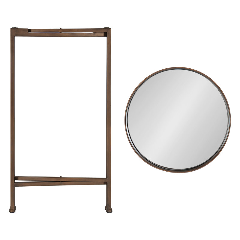 Table de bout Ekta, Bronze, Bronze, H 25,75 po x l 14 po