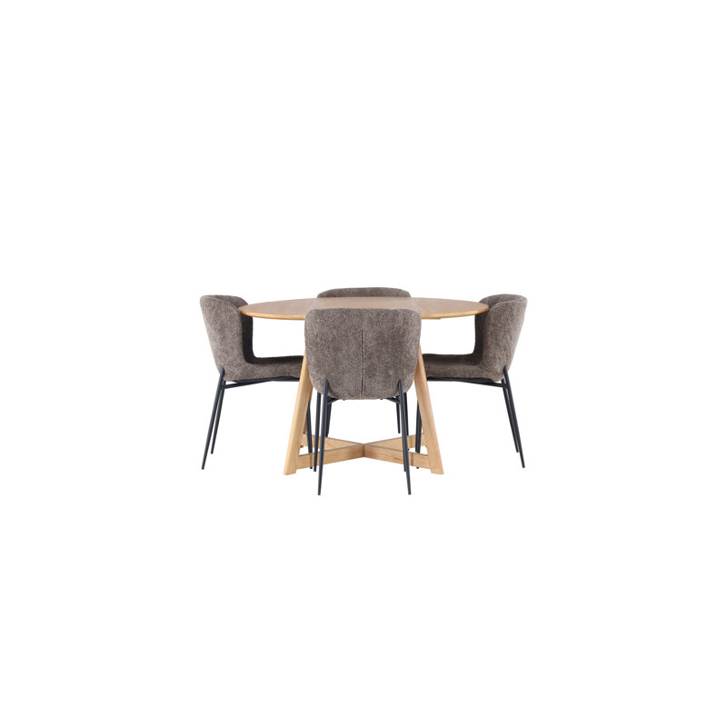 Bermudez 4 - Person Dining Set