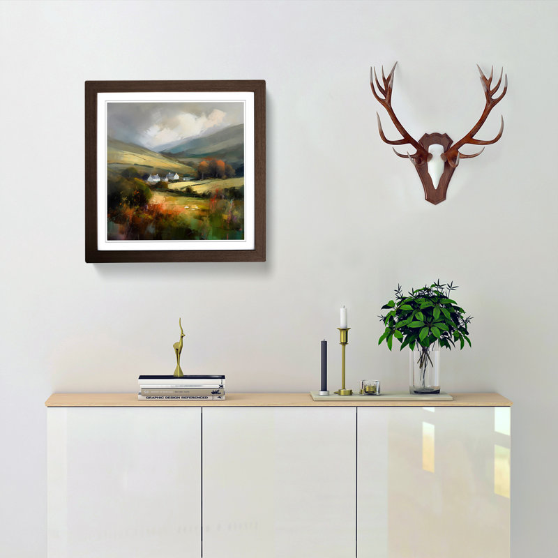 Wales Impressionism No.2 - Framed Print, Walnut