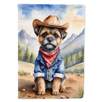 Cowboy Welcome House Flag