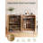 24 Pairs Shoe Cabinet with Slatted Doors, Wood Shoe Organizer with 7 Tier Adjustable Shelves for  Entryway,Living Room-925212064