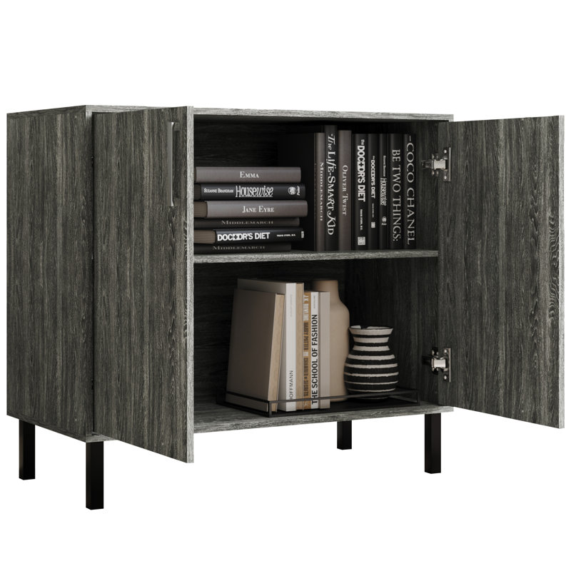 Sideboard In Dark Grey, Gris foncé