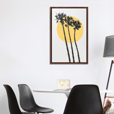 Palm Trees In The Sun by Melanie Viola - Print on Canvas