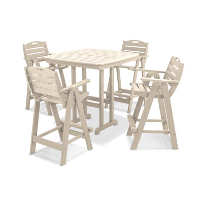 POLYWOOD Nautical 5-Piece Bar Set