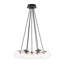 Luminaire suspendu en verre 7 lumières pour îlot de cuisine