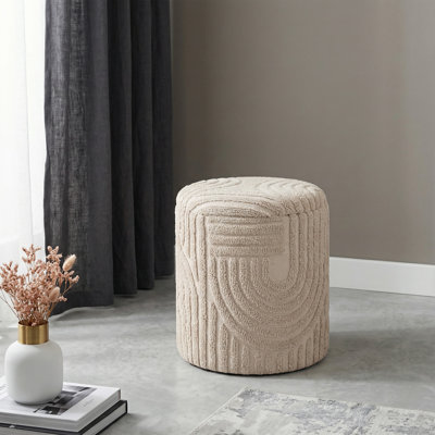 Repose-pieds rond avec rangement Modern