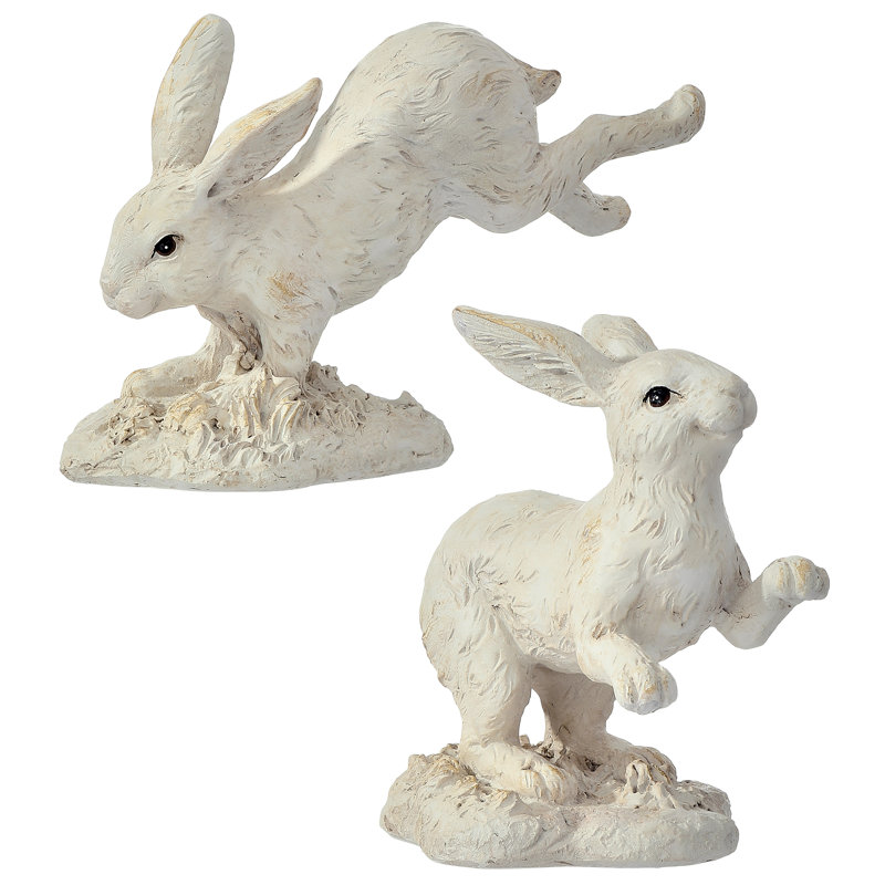 Lapin sautant en résine 5 po