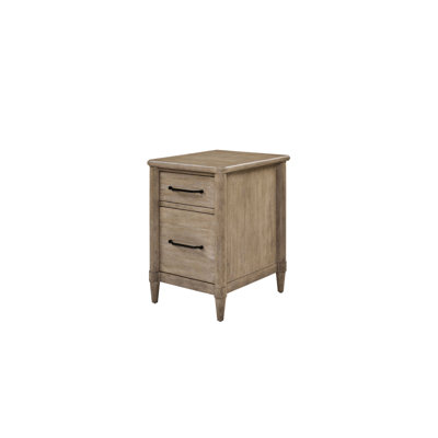 2 Drawer Sand Filing Cabinet Crafted With Veneers For Build And Elegant Wood Grain Finish, Two Spacious Drawers Letter Legal Size Files, Smooth Bearing Glides, Sleek Metal Hardware, Frame Tapered