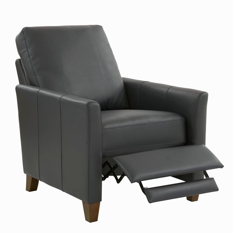 Fauteuil inclinable moderne en similicuir, Bleu