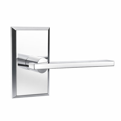 Levier Bravura 943-G1 Passage Raleigh sur rose rectangulaire biseauté en chrome brillant