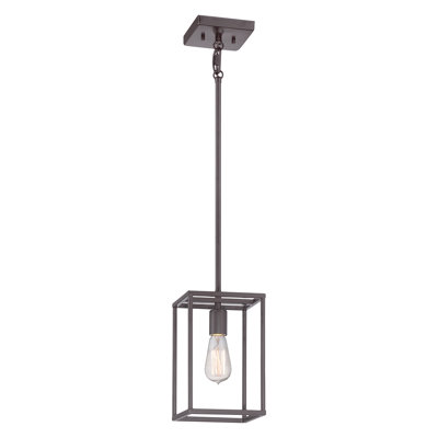 Reidsville 1 - Light Western Bronze Square/Rectangle Pendant