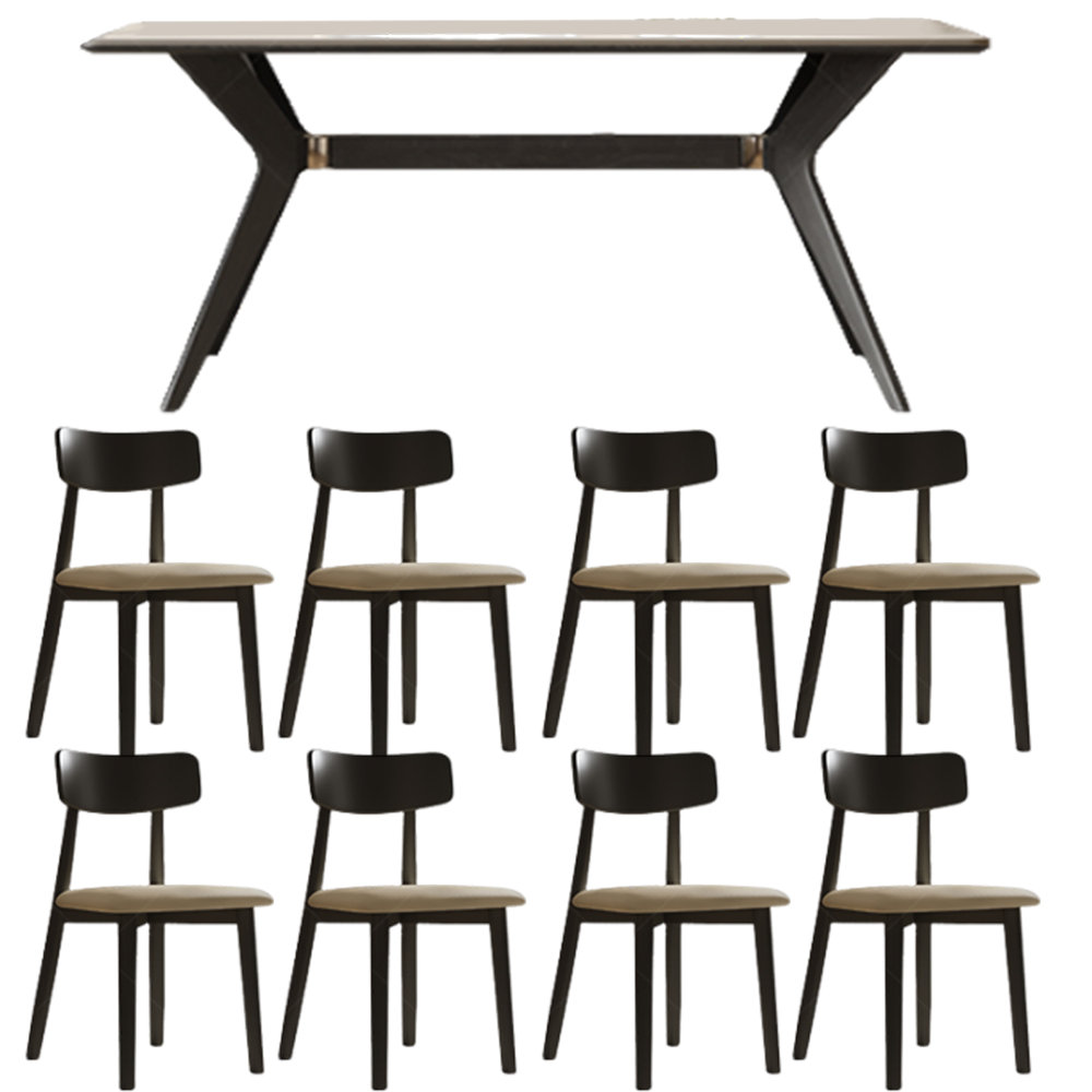 FurniCrafters Modern Minimalist RockPlate Table Chair Set Wayfair Canada