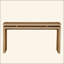 Console 60 po Farmhouse - Table d'entrée en bois rétro avec suspension à double panneau-1757231615